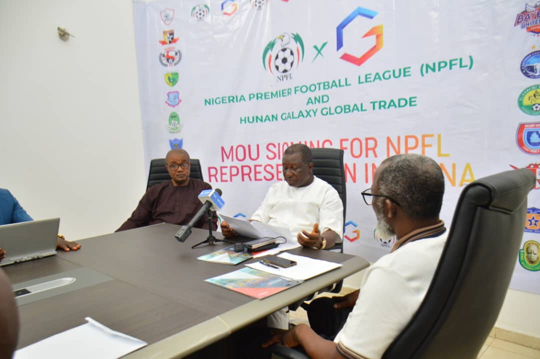 NPFL, Hunan Sign Historic MOU BY RAYMOND NWADUBA